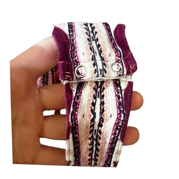 FREE PEOPLE Pick Place Bodysuit Ivory/burgundy, and multi coloring. - Picture 8 of 14